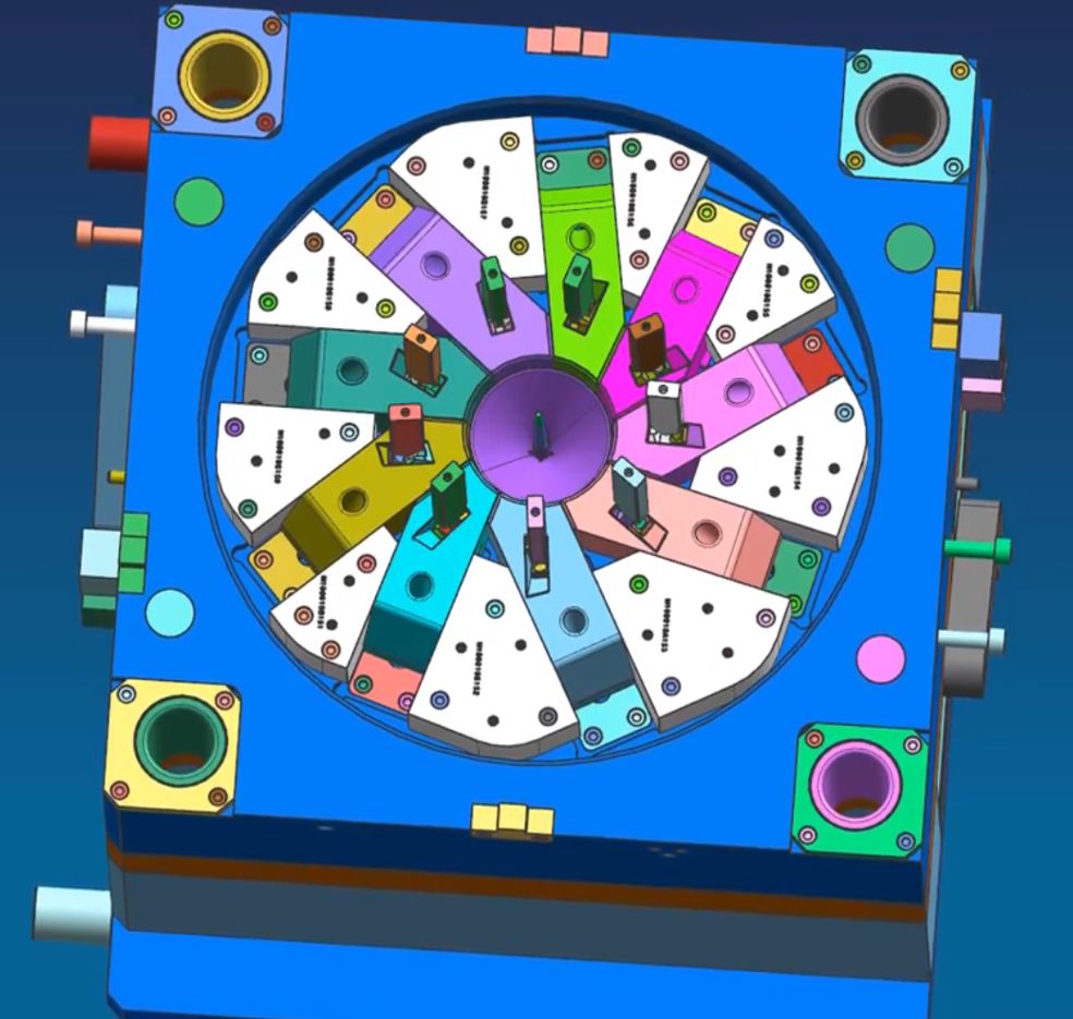 加工中心這套葉輪模具如何設(shè)計(jì)？如何脫模？(圖3)